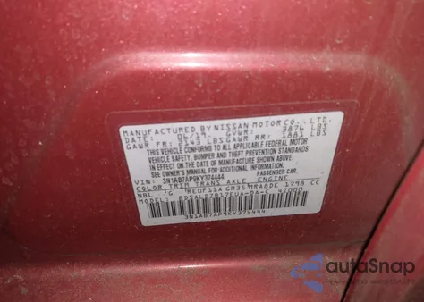 2019 Nissan Sentra Sv from USA, damaged, VIN 3N1AB7AP9KY374444